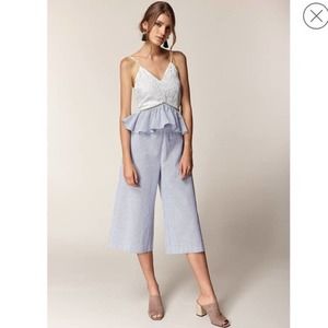 N12H Isabella lace stripped jumpsuit XS